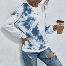 Load image into Gallery viewer, Tie Dye Round Neck Sweatshirt
