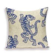 Load image into Gallery viewer, Tiger Cushion Case Autumn Jungle Home Decor Pillows Cases Leopard Printed Animal Throw Pillow Covers Decorative Pillowcase Soft Cushion Covers For Bedroom Sofa Bed Linen Pillow Covers 45X45CM
