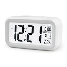 Load image into Gallery viewer, Time and Temperature Digital Table Snooze Alarm Clock  LCD Display Bedside Alarm Clock with Snooze Backlight Night Light Date and Temperature Sleep Timer for for Heavy Sleepers Children Wake Up Kids Alarm Clock Night Light for Children Desk Clock
