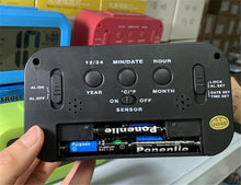 Load image into Gallery viewer, Time and Temperature Digital Table Snooze Alarm Clock  LCD Display Bedside Alarm Clock with Snooze Backlight Night Light Date and Temperature Sleep Timer for for Heavy Sleepers Children Wake Up Kids Alarm Clock Night Light for Children Desk Clock
