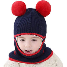Load image into Gallery viewer, Toddler Fleece Lined Winter Bear Hat
