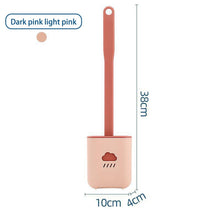Load image into Gallery viewer, Toilet Brush Holder Sets Wall Hanging Household Floor Standing Soft Bristle Head Bathroom Cleaning Accessories Toilet Brush Set, Silicone Toilet Brush with Holder Wall Mounted With Toilet Bowl Brush And Holder Bendable Brush Head Holder Quickly Drying
