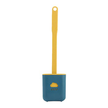 Load image into Gallery viewer, Toilet Brush Holder Sets Wall Hanging Household Floor Standing Soft Bristle Head Bathroom Cleaning Accessories Toilet Brush Set, Silicone Toilet Brush with Holder Wall Mounted With Toilet Bowl Brush And Holder Bendable Brush Head Holder Quickly Drying

