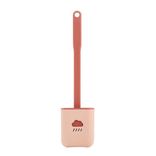 Load image into Gallery viewer, Toilet Brush Holder Sets Wall Hanging Household Floor Standing Soft Bristle Head Bathroom Cleaning Accessories Toilet Brush Set, Silicone Toilet Brush with Holder Wall Mounted With Toilet Bowl Brush And Holder Bendable Brush Head Holder Quickly Drying
