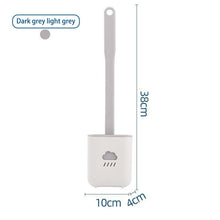 Load image into Gallery viewer, Toilet Brush Holder Sets Wall Hanging Household Floor Standing Soft Bristle Head Bathroom Cleaning Accessories Toilet Brush Set, Silicone Toilet Brush with Holder Wall Mounted With Toilet Bowl Brush And Holder Bendable Brush Head Holder Quickly Drying
