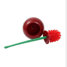 Load image into Gallery viewer, Toilet brush New Lovely Cherry Shape Lavatory Brush Toilet Brush Holder Set Toilet Cherry Shape Toilet Brush Standing Toilet Brush Set Compact Household Bathroom Cherry Toilet Brush
