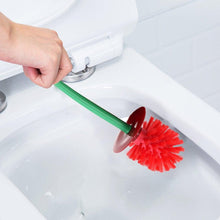 Load image into Gallery viewer, Toilet brush New Lovely Cherry Shape Lavatory Brush Toilet Brush Holder Set Toilet Cherry Shape Toilet Brush Standing Toilet Brush Set Compact Household Bathroom Cherry Toilet Brush
