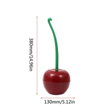 Load image into Gallery viewer, Toilet brush New Lovely Cherry Shape Lavatory Brush Toilet Brush Holder Set Toilet Cherry Shape Toilet Brush Standing Toilet Brush Set Compact Household Bathroom Cherry Toilet Brush
