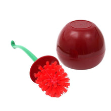Load image into Gallery viewer, Toilet brush New Lovely Cherry Shape Lavatory Brush Toilet Brush Holder Set Toilet Cherry Shape Toilet Brush Standing Toilet Brush Set Compact Household Bathroom Cherry Toilet Brush
