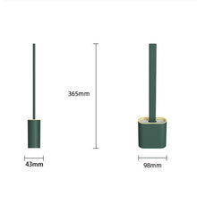 Load image into Gallery viewer, Toilet Brush Toilet Holder Set For Bathroom Flexible Soft Bristles Brushes With Drying Holder Set Bathroom Accessories Toilet Brush Set, Silicone Toilet Brush With Holder Wall Mounted With Toilet Bowl Brush And Holder Bendable Brush Head Holder Quickly
