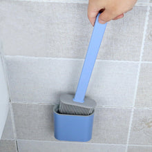 Load image into Gallery viewer, Toilet Brush Toilet Holder Set For Bathroom Flexible Soft Bristles Brushes With Drying Holder Set Bathroom Accessories Toilet Brush Set, Silicone Toilet Brush With Holder Wall Mounted With Toilet Bowl Brush And Holder Bendable Brush Head Holder Quickly
