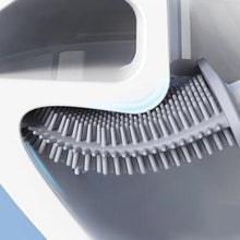 Load image into Gallery viewer, Toilet Brush Toilet Holder Set For Bathroom Flexible Soft Bristles Brushes With Drying Holder Set Bathroom Accessories Toilet Brush Set, Silicone Toilet Brush With Holder Wall Mounted With Toilet Bowl Brush And Holder Bendable Brush Head Holder Quickly
