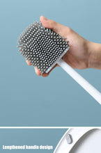 Load image into Gallery viewer, Toilet Brush With Holder Set Long Handled Flex Rubber Silicone Drain Cleaner Brush Wall Mounted Bathroom Accessories Wall Toilet Brush And Holder Set Flexible Toilet Bowl Cleaner Brush With Silicone Bristles Bendable Brush Head To Clean Toilet
