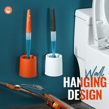 Load image into Gallery viewer, Toilet Brush with Toilet Cleaner Dispenser Easily Clean Dead Corner Bathroom Cleaning Accessories Toilet Brush With Holder Set Toilet Bowl Cleaner Brush With Soap Dispense
