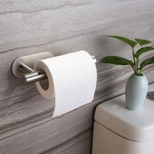 Load image into Gallery viewer, Toilet Paper Holder Bathroom Accessories Stainless Steel Bathroom Kitchen Wall Mounted Roll Paper Rack Tissue Towel Rack Holders Adhesive Toilet Paper Holder Stainless Steel Toilet Tissue Roll Holder Sticky Hand Towel Hanger No Drilling
