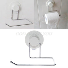 Load image into Gallery viewer, Toilet Paper Holder Bathroom Suction Hanger Tissue Rack Kitchen Towel Hook Powerful Vacuum Suction Cup Toilet Paper Roll Holder Wall Mount Towel Tissue Rack For Bathroom And Kitchen-Drill Free
