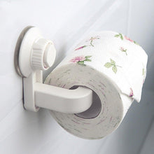 Load image into Gallery viewer, Toilet Paper Holder Super Storage Suction Cup Wall Mount Removable Rack Suction Cup Toilet Paper Holder  Wall Mount Plastic Tissue Roll Dispenser For Bathroom And Kitchen
