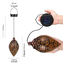 Load image into Gallery viewer, Tomshine Solar Lantern LED Moroccan Garden Lights Metal Lamp Waterproof
