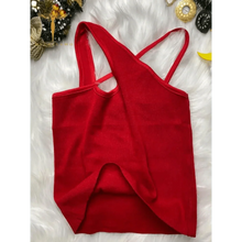 Load image into Gallery viewer, Top fashion cute women summer  cross sleeveless crop top cute fashion styles classy top

