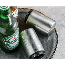 Load image into Gallery viewer, Automatic Beer Bottle Opener Magnet Beer Opener Stainless Steel Push Down Opener Wine Beer Soda Cap Opener Kitchen Accessories
