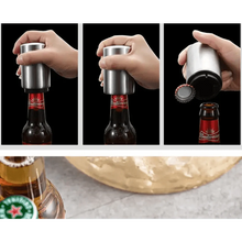 Load image into Gallery viewer, Automatic Beer Bottle Opener Magnet Beer Opener Stainless Steel Push Down Opener Wine Beer Soda Cap Opener Kitchen Accessories
