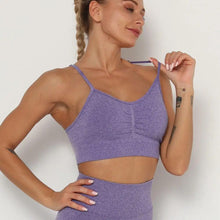 Load image into Gallery viewer, Push Up Sports Tops Fitness For Women And Girls Sport Female Sport Gym Top Padded Gym Brassiere Sports
