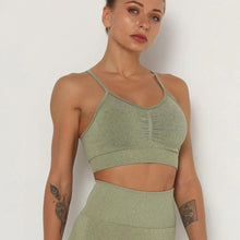 Load image into Gallery viewer, Push Up Sports Tops Fitness For Women And Girls Sport Female Sport Gym Top Padded Gym Brassiere Sports
