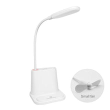 Load image into Gallery viewer, Touch Dimmable LED Desk Lamp 10W Wireless Charging/USB  Charging Table Light for Children Kids Reading Study Bedside Bedroom Decorative Table Lamp Cute Study Lamps for Bedroom Décor
