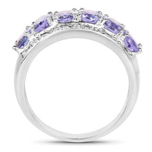 Load image into Gallery viewer, 2.64 Carat Genuine Tanzanite .925 Sterling Silver Ring
