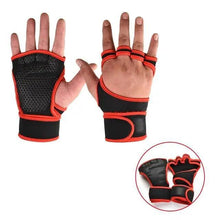 Load image into Gallery viewer, Training Weight Lifting Unisex Gloves Fitness Sports Body Building Gymnastics Grips Gym Hand Palm Wrist Protector Gloves
