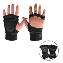 Load image into Gallery viewer, Training Weight Lifting Unisex Gloves Fitness Sports Body Building Gymnastics Grips Gym Hand Palm Wrist Protector Gloves
