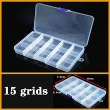 Load image into Gallery viewer, Transparent Plastic Box Screw Compartment Box Jewelry Earring Display Case Container Clear Terminal Organizer Tool Storage boxes Multiple Compartments Jewelry Storage Container
