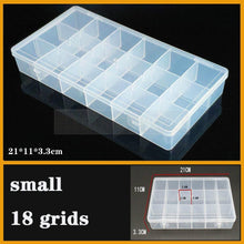 Load image into Gallery viewer, Transparent Plastic Box Screw Compartment Box Jewelry Earring Display Case Container Clear Terminal Organizer Tool Storage boxes Multiple Compartments Jewelry Storage Container
