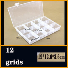 Load image into Gallery viewer, Transparent Plastic Box Screw Compartment Box Jewelry Earring Display Case Container Clear Terminal Organizer Tool Storage boxes Multiple Compartments Jewelry Storage Container

