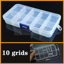 Load image into Gallery viewer, Transparent Plastic Box Screw Compartment Box Jewelry Earring Display Case Container Clear Terminal Organizer Tool Storage boxes Multiple Compartments Jewelry Storage Container

