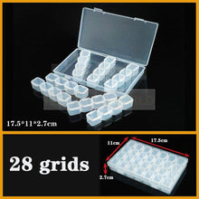 Load image into Gallery viewer, Transparent Plastic Box Screw Compartment Box Jewelry Earring Display Case Container Clear Terminal Organizer Tool Storage boxes Multiple Compartments Jewelry Storage Container
