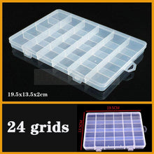 Load image into Gallery viewer, Transparent Plastic Box Screw Compartment Box Jewelry Earring Display Case Container Clear Terminal Organizer Tool Storage boxes Multiple Compartments Jewelry Storage Container
