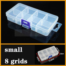 Load image into Gallery viewer, Transparent Plastic Box Screw Compartment Box Jewelry Earring Display Case Container Clear Terminal Organizer Tool Storage boxes Multiple Compartments Jewelry Storage Container

