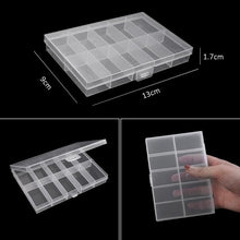 Load image into Gallery viewer, Transparent Plastic Storage Jewelry Box Compartment Adjustable Container For Beads Earring Box For Jewelry Rectangle Box Case Storage Container for Jewelry Beads Earring
