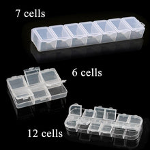 Load image into Gallery viewer, Transparent Plastic Storage Jewelry Box Compartment Adjustable Container For Beads Earring Box For Jewelry Rectangle Box Case Storage Container for Jewelry Beads Earring
