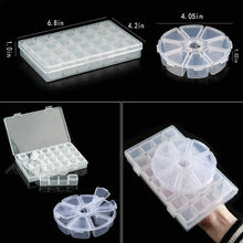 Load image into Gallery viewer, Transparent Plastic Storage Jewelry Box Compartment Adjustable Container For Beads Earring Box For Jewelry Rectangle Box Case Storage Container for Jewelry Beads Earring
