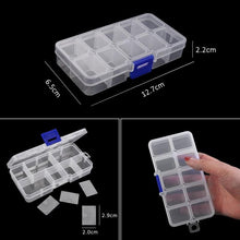Load image into Gallery viewer, Transparent Plastic Storage Jewelry Box Compartment Adjustable Container For Beads Earring Box For Jewelry Rectangle Box Case Storage Container for Jewelry Beads Earring
