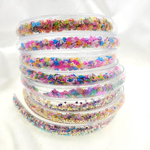 Load image into Gallery viewer, Transparent Quicksand Headbands for Children Kids Girls Fashion Glitter Sequin Teeth Hairbands Bezel Hair Hoops Gorgeous Hair Accessories For Women
