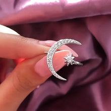 Load image into Gallery viewer, Trendy Cuff Ring Moon and Sun Design
