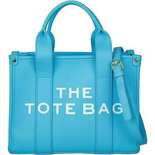 Load image into Gallery viewer, Trendy Leather Tote Bag Small Personalized Top Handle Crossbody Handbags
