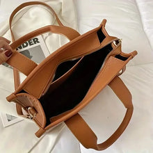 Load image into Gallery viewer, Trendy Leather Tote Bag Small Personalized Top Handle Crossbody Handbags
