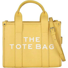 Load image into Gallery viewer, Trendy Leather Tote Bag Small Personalized Top Handle Crossbody Handbags
