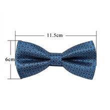 Load image into Gallery viewer, Trendy Patterned Silk Jacquard Plaid Bowtie With  Pocket Square And Cufflinks Set For Men Unique  Butterfly Party Wedding Casual Business Bowtie For Men
