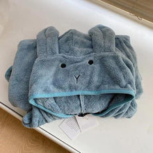 Load image into Gallery viewer, Trendy Rabbit Cartoon Bathrobes For Girls Boys Unisex Soft Hooded And Comfortable Kids Vintage Design Bathrobes
