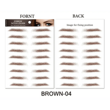 Load image into Gallery viewer, Trendy Waterproof  1 Piece Hair-liked Authentic Eyebrow Tattoo Sticker Waterproof Cosmetics Long Lasting Makeup False Eyebrows Stickers
